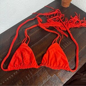 Acacia Swimwear Red Bikini Top